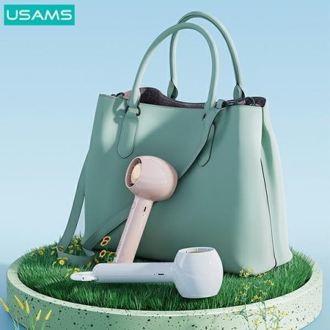 USAMS Wiatrak ręczny Mini 1200mAh CandySeries biały/white ZB251FS01 (US-ZB251)