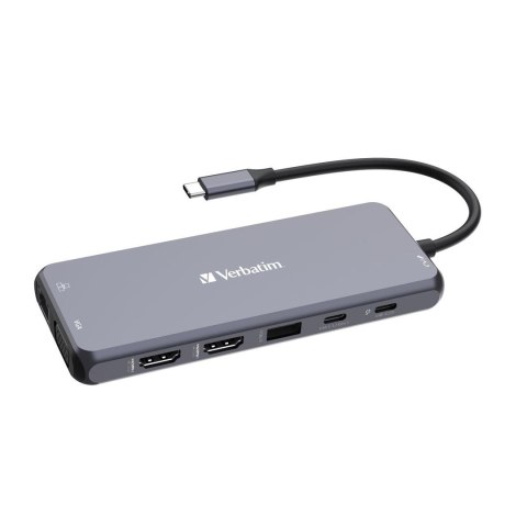Adapter Verbatim CMH-14 USB Type-C 5000 Mbit/s Srebrny