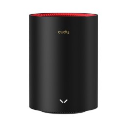 Cudy M3000 Dual-band (2.4 GHz/5 GHz) Wi-Fi 6 (802.11ax) Czarny, Czerwony 1 Wewnętrzny