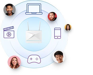 D-Link EAGLE PRO AI router bezprzewodowy Gigabit Ethernet Jedna częstotliwości (2,4 GHz) 4G Biały