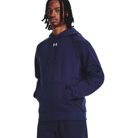 Bluza męska Under Armour Rival Fleece Hoodie granatowa 1379757 410 M