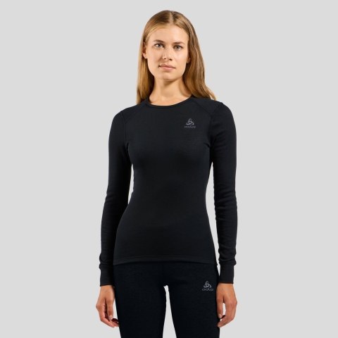 Bluza termoaktywna damska Odlo Active Warm Eco BL Top Crew Neck LS - black