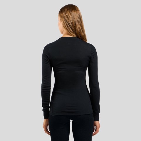 Bluza termoaktywna damska Odlo Active Warm Eco BL Top Crew Neck LS - black