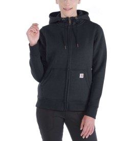 Bluza z kapturem damska Carhartt Clarksburg Zip Sweatshirt - black