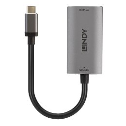 Lindy 43327 adapter kablowy 0,11 m USB Type-C HDMI Czarny, Szary