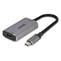 Lindy 43327 adapter kablowy 0,11 m USB Type-C HDMI Czarny, Szary