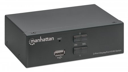 Przełącznik KVM DisplayPort/USB 2x1 4K*60Hz Manhattan