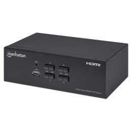 Przełącznik KVM HDMI/USB 4x1 Dual-Monitor Video 4K*30Hz