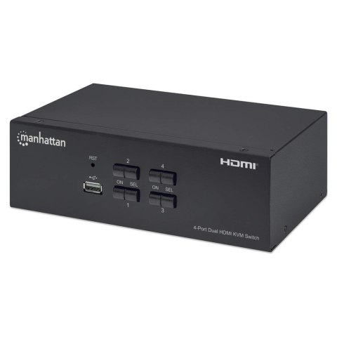 Przełącznik KVM HDMI/USB 4x1 Dual-Monitor Video 4K*30Hz