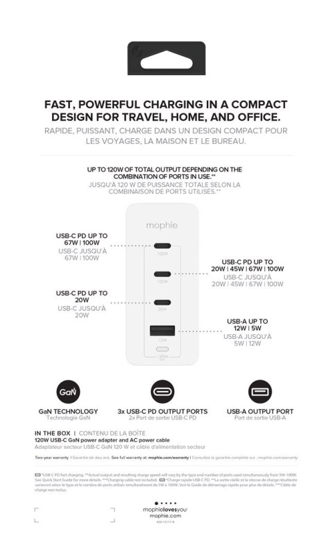 Adapter sieciowy Mophie Accessories Wall Adapter