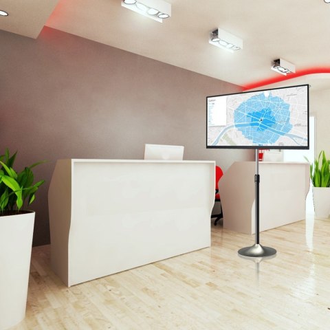 Techly ICA-TR10 uchwyt do tablic informacyjnych 68,6 cm (27") Srebrny