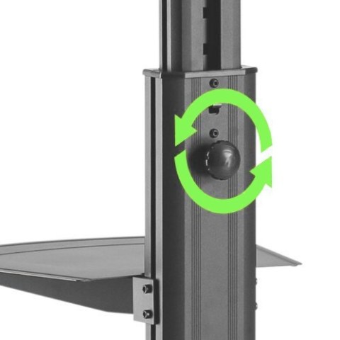 Techly ICA-TR35 uchwyt do tablic informacyjnych 165,1 cm (65") Czarny