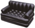 Bestway 75054 Sofa wielofunkcyjna, Materac dwuosobowy 1.88m x 1.52m x 62cm czarna