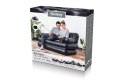 Bestway 75054 Sofa wielofunkcyjna, Materac dwuosobowy 1.88m x 1.52m x 62cm czarna