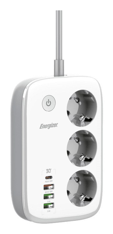 Listwa zasilająca Energizer z WiFi 3 gniazda EPB2500W02EU