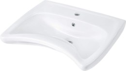 Umywalka ceramiczna ścienna z miejscem na baterię - dla osób z ograniczeniami ruchowymi