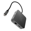 Green Cell AK61 stacja dokująca USB 3.2 Gen 1 (3.1 Gen 1) Type-C Srebrny