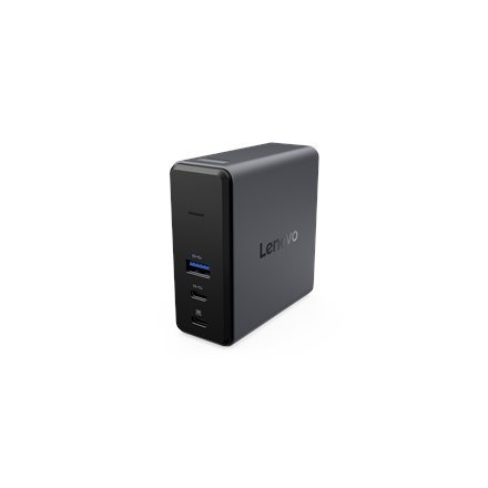 Lenovo X9 Charging GaN Dock Przewodowa USB 3.2 Gen 2 (3.1 Gen 2) Type-C Szary