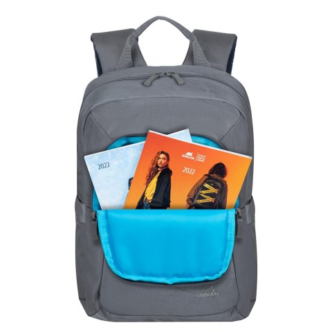 RIVACASE PLECAK NA LAPTOP 13,3-14" ALPENDORF ECO, SZARY, MATERIAŁ WODOODPORNY, EKO RPET, KIESZENIE NA SMARTFON, DOKUM.,AKCES.