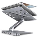 Stojak na laptop 10-16" + hub I/O 7 w 1 AXAGON