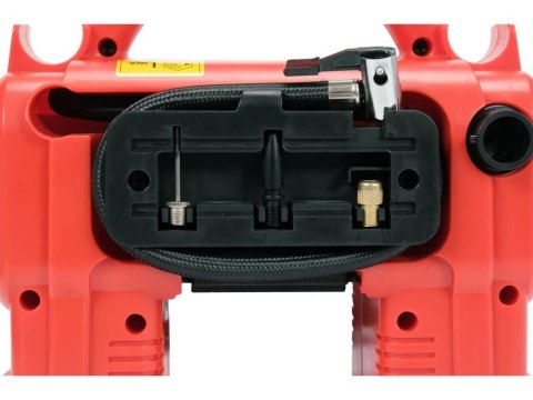 Kompresor YT 18V o ciśnieniu 11 BAR z przepływem 21 l/min, w zestawie 1 bateria 3,0Ah