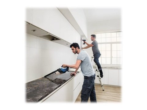 Odkurzacz przenośny Bosch GAS 18V-1 Professional Czarny, Niebieski, Czerwony, Półprzezroczysty Bez worka