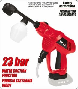 YT. Myjka ciśnieniowa 18V z zasysaniem solo
