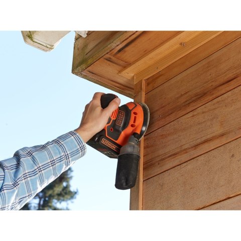 Szlifierka Black & Decker BDCROS18N-XJ przenośna szlifierka orbitalna 12000 RPM Czarny, Pomarańczowy