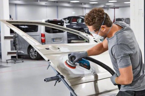 Bosch GEX 18V-125 Professional Losowa szlifierka oscylacyjna 10000 RPM 20000 OPM Czarny, Niebieski, Szary, Czerwony