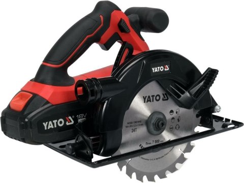 YT.PILARKA TARCZOWA 18V 185mm 1x3,0Ah SILNIK BEZSZCZOTKOWY