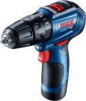 Bosch GSB 12V-30 1600 RPM Zamek centralny 820 g Czarny, Niebieski, Czerwony