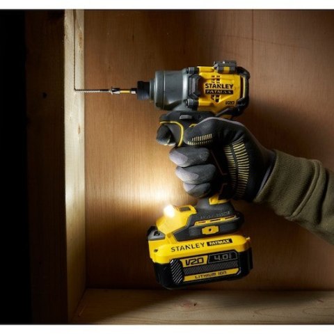 Stanley FATMAX SFMCF830B-XJ wkrętak zasilany/zakrętark udarowy 3200 RPM Czarny, Żółty