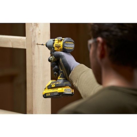 Stanley FATMAX SFMCF830B-XJ wkrętak zasilany/zakrętark udarowy 3200 RPM Czarny, Żółty