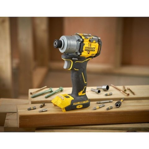 Stanley FATMAX SFMCF830B-XJ wkrętak zasilany/zakrętark udarowy 3200 RPM Czarny, Żółty