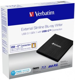 VERBATIM NAPĘD ZEWNĘTRZNY BLU-RAY X4 USB-C 3.1 43889