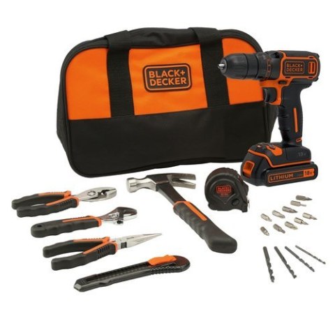 Wiertarko-wkrętarka akumulatorowa 18V BDCDC18HTSA-QW Black & Decker