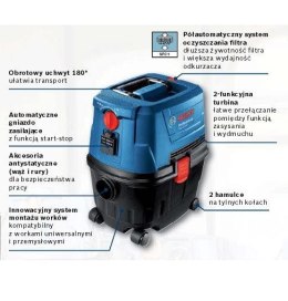 Bosch GAS 15 PS Professional 15 l Cylinder próżniowy Suchy 1100 W Worek na kurz