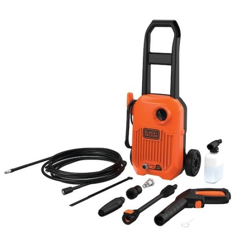 Black & Decker BEPW1650-QS podkładka ciśnieniowa Kompaktowy Prąd elektryczny 330 l/h Pomarańczowy