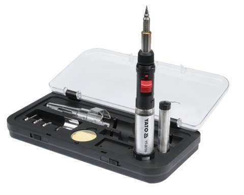 Yato YT-36706 lutownica Lutownica gazowa 1300 °C Czarny, Czerwony, Stal nierdzewna