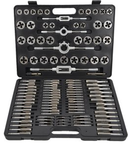 ROCKFORCE Zestaw gwintowników i narzynek komplet 110 części