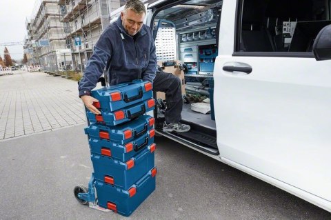 Bosch L-BOXX 136 Professional Niebieski, Czerwony Kopolimer akrylonitrylo-butadieno-styrenowy (ABS)