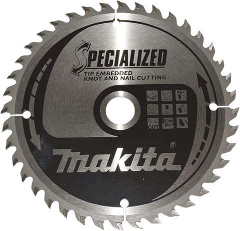 Makita piła tarczowa 165x20x40z Specialized drewno (z gwoździami i sękami)