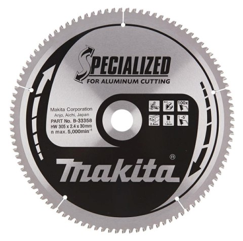 Makita piła tarczowa 305x30x100z Specialized Aluminium