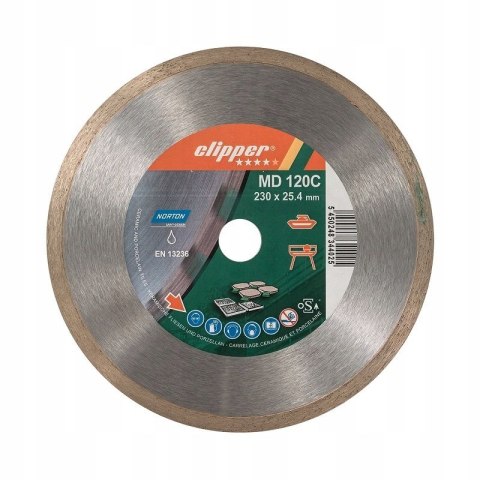 NORTON TARCZA D.PEŁNA 230mm CLIPPER PRO CERAM