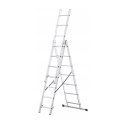 AWTOOLS Drabina aluminiowa 3x7 stopni 150kg adaptacja na schody