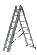 AWTOOLS Drabina aluminiowa 3x7 stopni 150kg adaptacja na schody