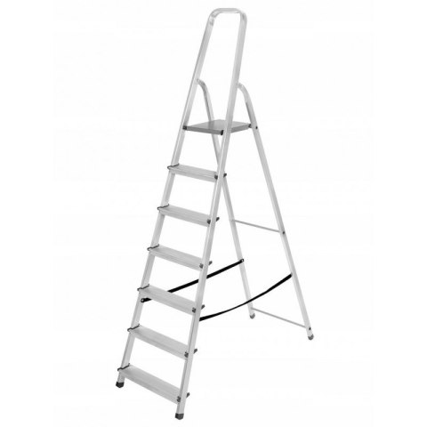 AWTOOLS Drabina aluminiowa wolnostojąca 7 stopni 125 kg