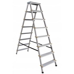 AWTOOLS drabina taboret 8 stopni 150kg