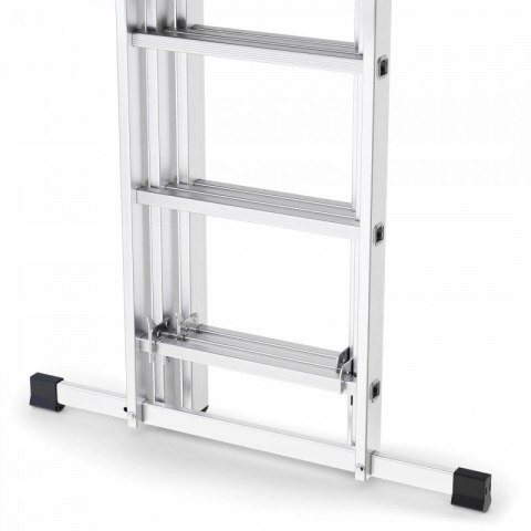 AwTools drabina aluminiowa 3x9 stopni 150kg adaptacja na schody