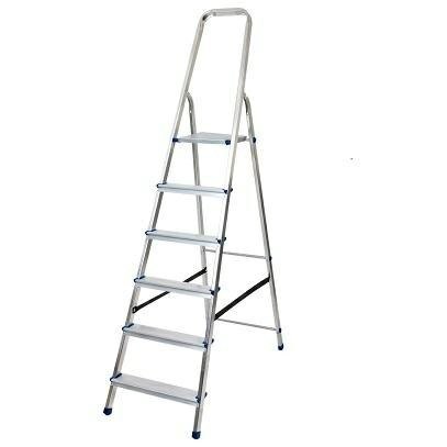 Drabina aluminiowa AWTOOLS wolnostojąca 6 stopni 150 kg